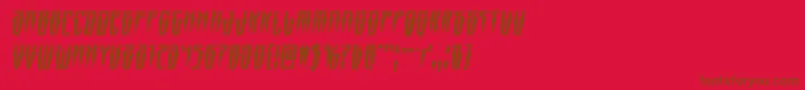 Swordtoothsemital Font – Brown Fonts on Red Background