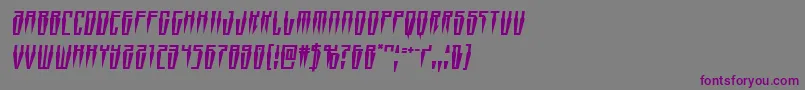 Swordtoothsemital Font – Purple Fonts on Gray Background
