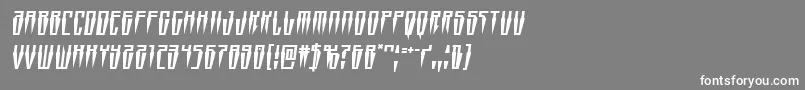 Swordtoothsemital Font – White Fonts on Gray Background