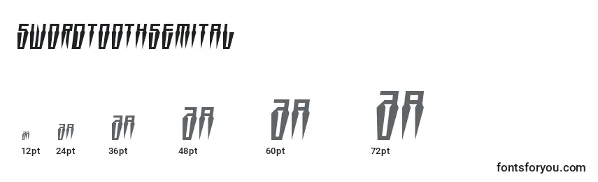 Swordtoothsemital Font Sizes