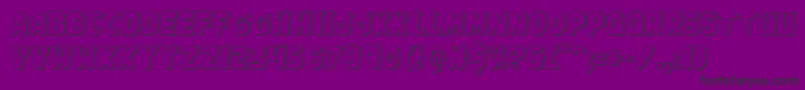 Шрифт Johnnytorch3D – чёрные шрифты на фиолетовом фоне