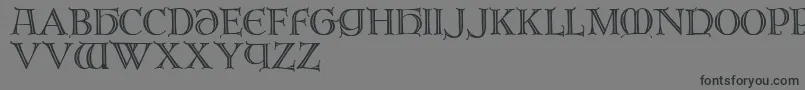 Шрифт Brandegoris – чёрные шрифты на сером фоне