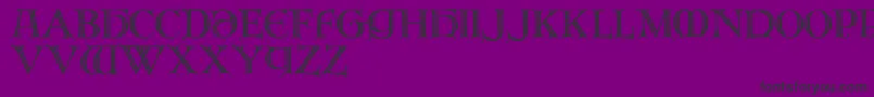 Brandegoris-fontti – mustat fontit violetilla taustalla
