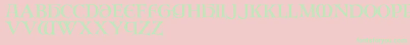 Brandegoris Font – Green Fonts on Pink Background