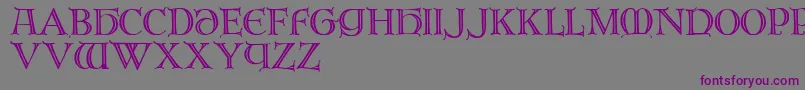 Brandegoris Font – Purple Fonts on Gray Background