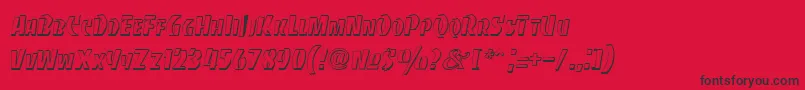 BancodiBold Font – Black Fonts on Red Background