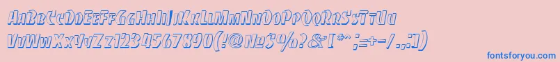 BancodiBold Font – Blue Fonts on Pink Background