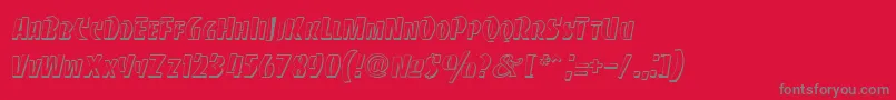 BancodiBold Font – Gray Fonts on Red Background