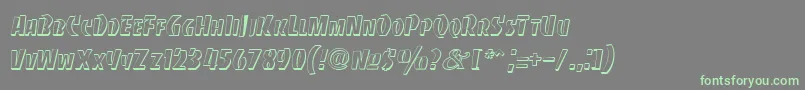 BancodiBold Font – Green Fonts on Gray Background