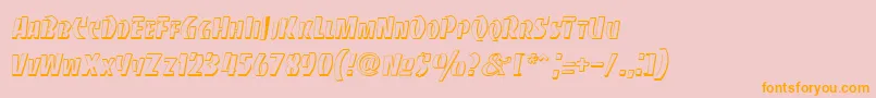 BancodiBold Font – Orange Fonts on Pink Background