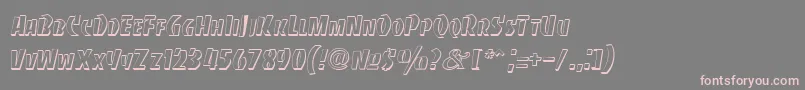 BancodiBold-fontti – vaaleanpunaiset fontit harmaalla taustalla