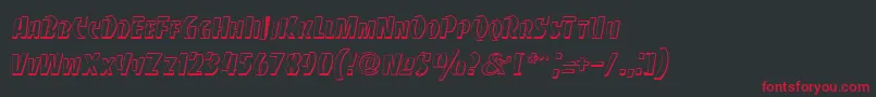 BancodiBold Font – Red Fonts on Black Background