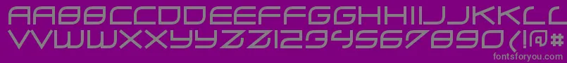 ZerohourRegular Font – Gray Fonts on Purple Background