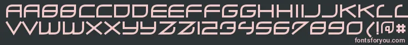 ZerohourRegular Font – Pink Fonts on Black Background