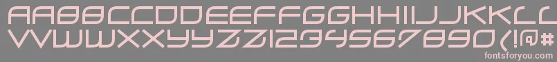ZerohourRegular Font – Pink Fonts on Gray Background