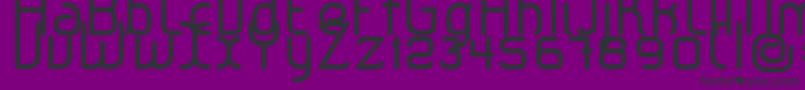 Police LeroticaRegular – polices noires sur fond violet