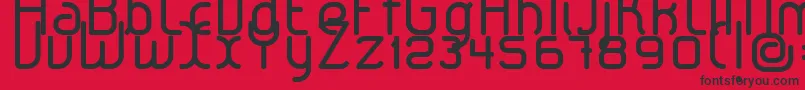 LeroticaRegular Font – Black Fonts on Red Background