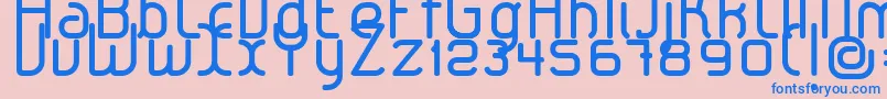 LeroticaRegular Font – Blue Fonts on Pink Background