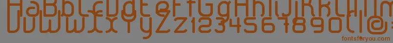 LeroticaRegular Font – Brown Fonts on Gray Background
