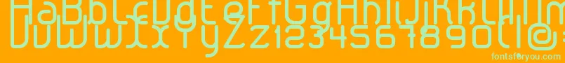 LeroticaRegular Font – Green Fonts on Orange Background