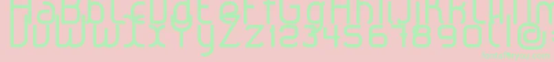 LeroticaRegular Font – Green Fonts on Pink Background