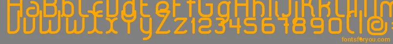 LeroticaRegular Font – Orange Fonts on Gray Background