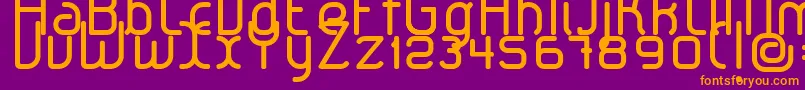 LeroticaRegular Font – Orange Fonts on Purple Background