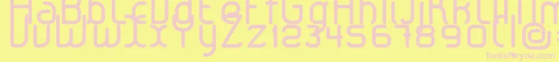 LeroticaRegular Font – Pink Fonts on Yellow Background