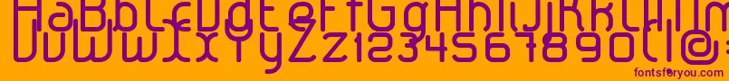 LeroticaRegular Font – Purple Fonts on Orange Background