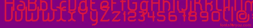 LeroticaRegular Font – Red Fonts on Purple Background