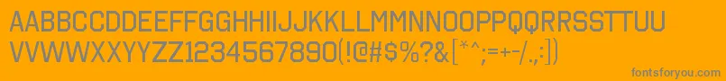 OctinCollegeFree Font – Gray Fonts on Orange Background
