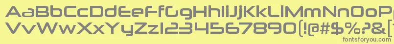 NeuropoliticalrgRegular Font – Gray Fonts on Yellow Background