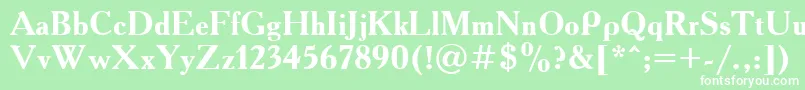 AcademyOldBold Font – White Fonts on Green Background