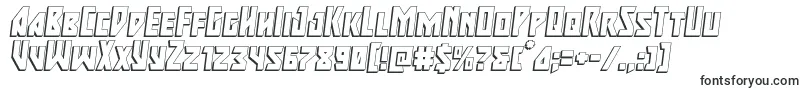 Шрифт Majorforce3Dital – плакатные шрифты