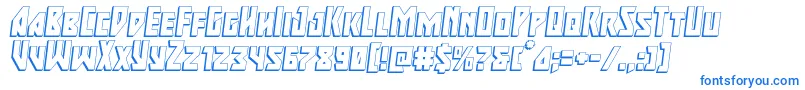 Majorforce3Dital Font – Blue Fonts