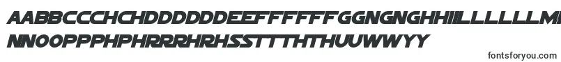 SigmaFiveMarqueeBoldItalic Font – Welsh Fonts