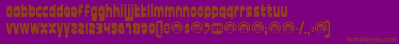 12good Font – Brown Fonts on Purple Background