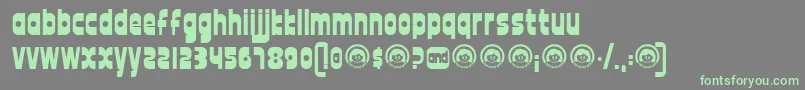 12good Font – Green Fonts on Gray Background