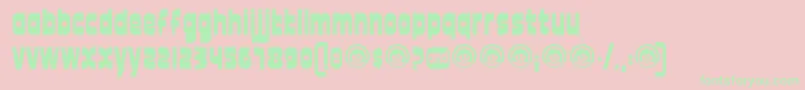 12good Font – Green Fonts on Pink Background