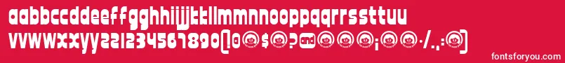 12good Font – White Fonts on Red Background