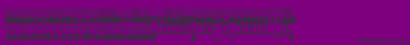 GmExpShadowGravestone3 Font – Black Fonts on Purple Background