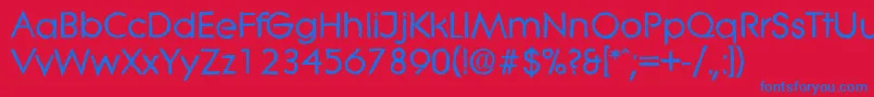 LiteraantiqueBold Font – Blue Fonts on Red Background