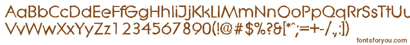 Шрифт LiteraantiqueBold – коричневые шрифты на белом фоне