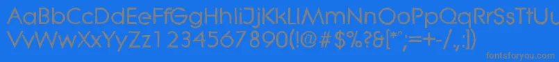 LiteraantiqueBold Font – Gray Fonts on Blue Background
