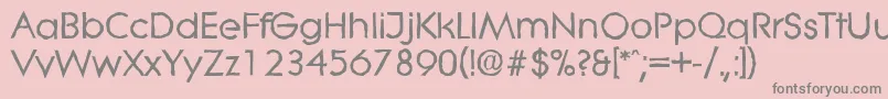LiteraantiqueBold Font – Gray Fonts on Pink Background