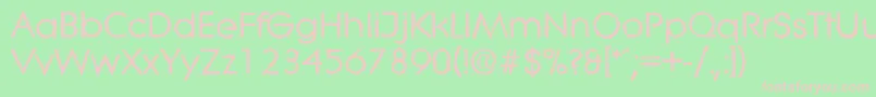 LiteraantiqueBold Font – Pink Fonts on Green Background