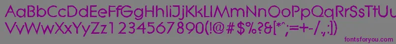 LiteraantiqueBold Font – Purple Fonts on Gray Background