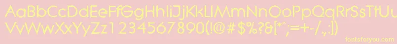 LiteraantiqueBold Font – Yellow Fonts on Pink Background
