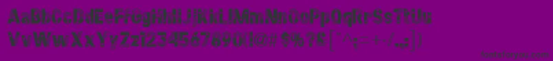 Шрифт StarsstripesRegular – чёрные шрифты на фиолетовом фоне