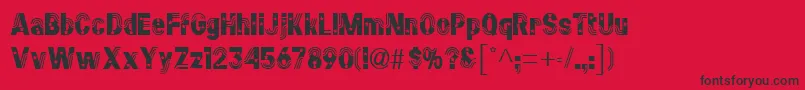 StarsstripesRegular Font – Black Fonts on Red Background